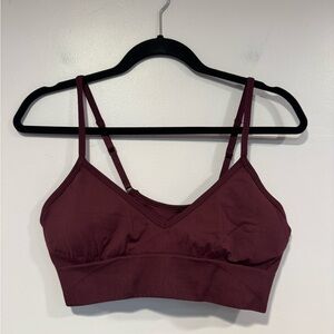 Lululemon Yoga Burgundy Bralette